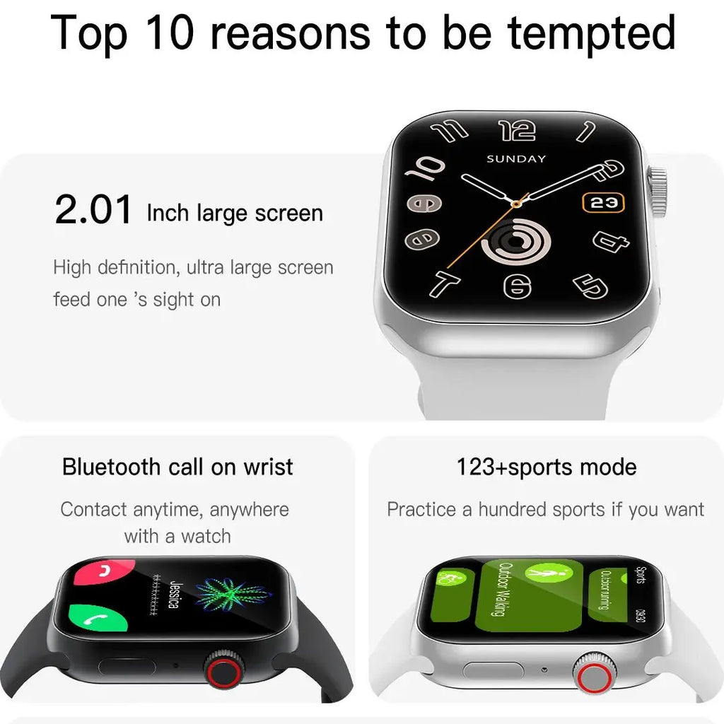 Smart Watch Bluetooth Call Heart Rate Sleep Monitor Sport