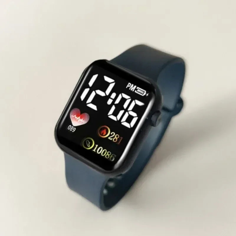 MOONBIFFY LED Digital Sports Watch – Waterproof Square Dial