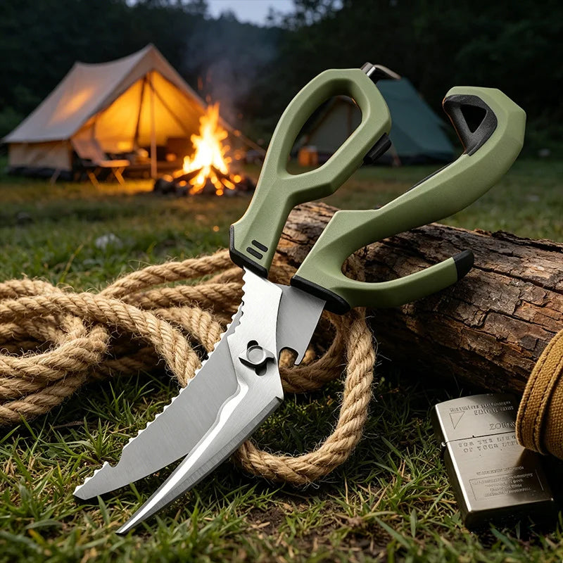 Heavy-Duty Detachable Stainless Steel Kitchen Scissors