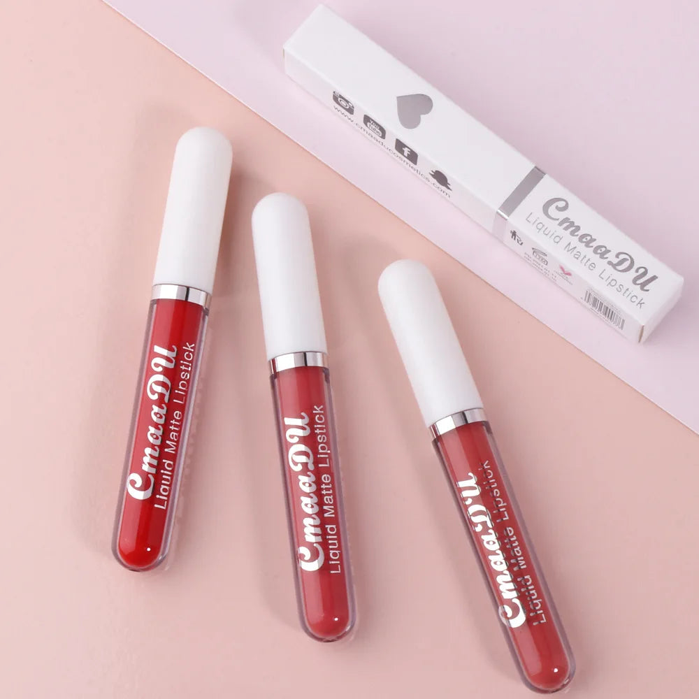 18-Color Matte Waterproof Long-Lasting Lip Gloss Set