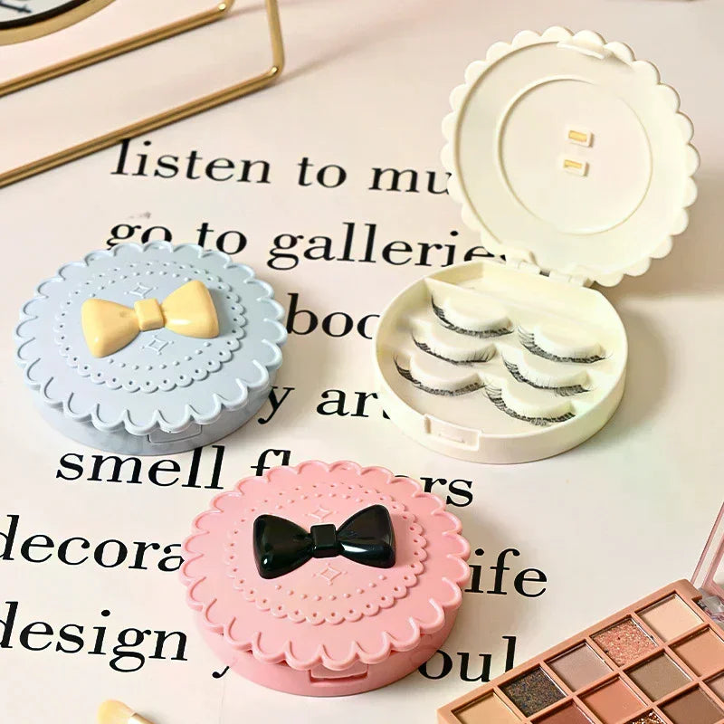 Flower Shape False Eyelash Storage Box | Portable ABS Case
