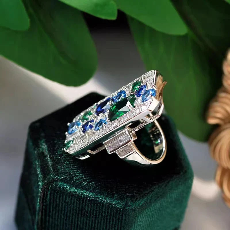 Huitan Cubic Zirconia Ring – Sparkling Women's Fashion Jewelry