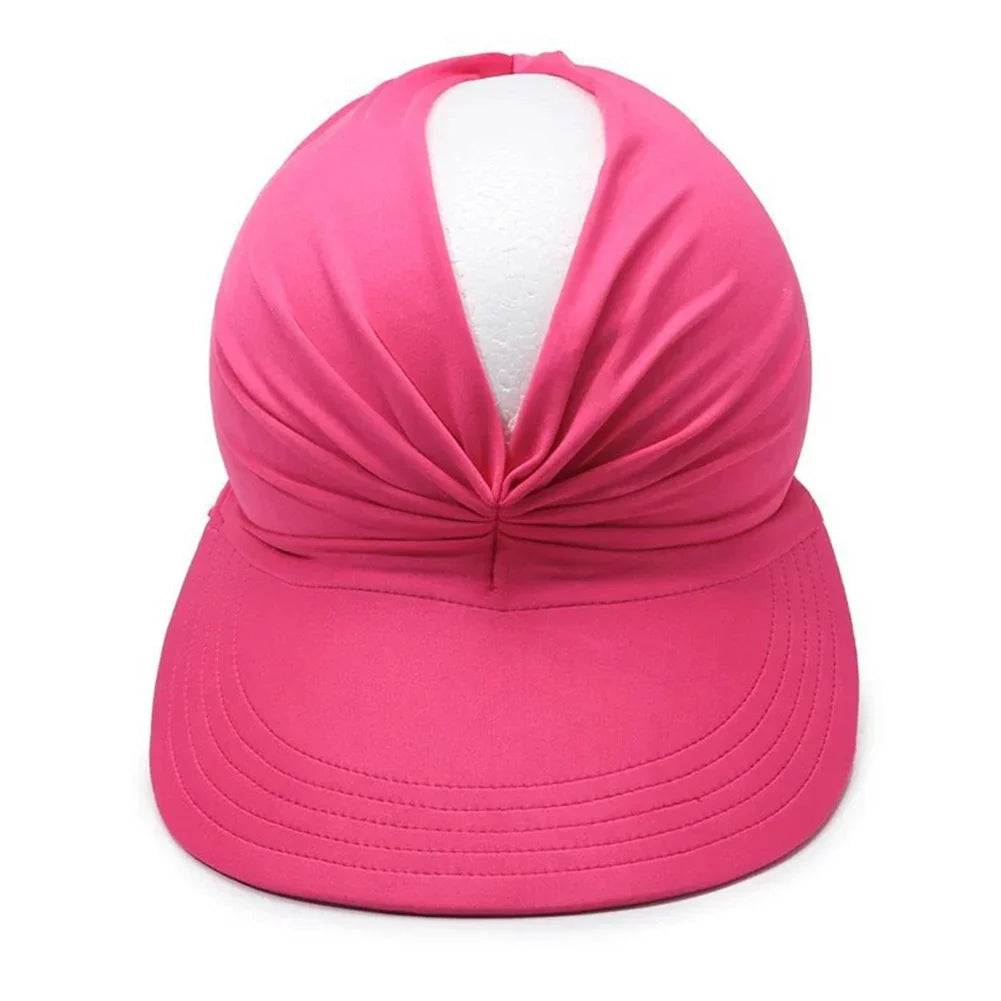 Women's Wide Brim Sun Hat UPF 50+ Empty Top Beach Cap