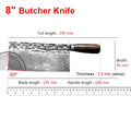Damascus Steel Chinese Cleaver – Handmade Chef Knife