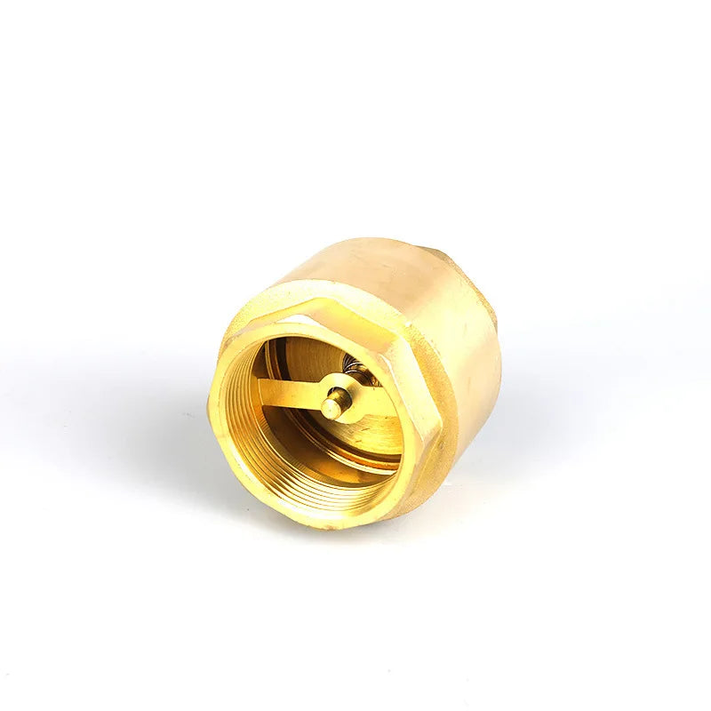 Brass NPT In-Line Spring Check Valve 1/2" 3/4" 1-1/2" Female