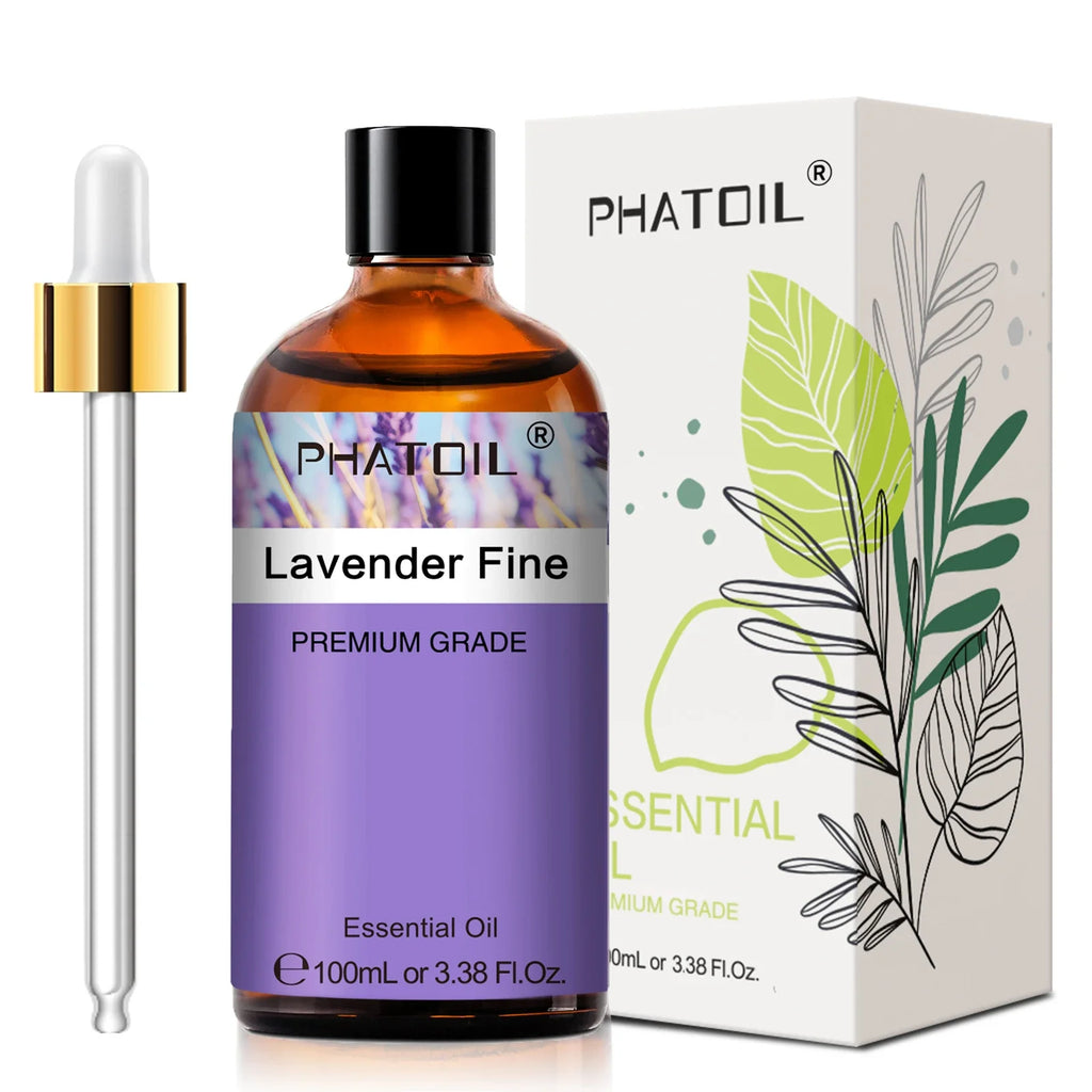 PHATOIL 100ml Pure Essential Oils – Lavender, Eucalyptus & More