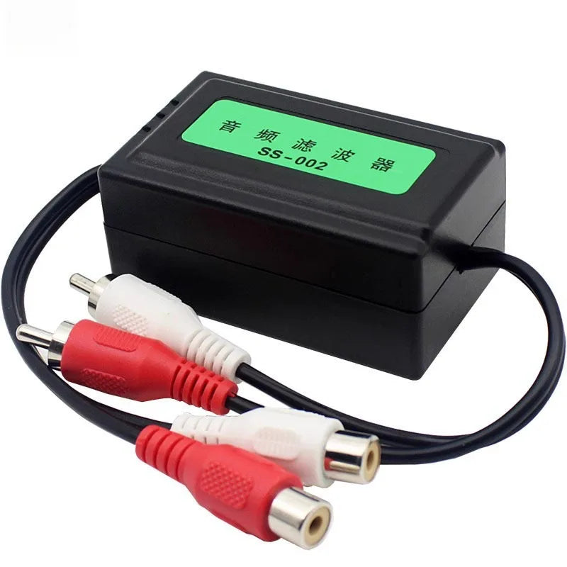 Car Audio Ground Loop Isolator – 3.5mm & RCA Noise Filter