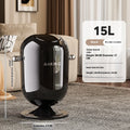 Touch-Free Stainless Steel Trash Can | Large Capacity Floating Lid
