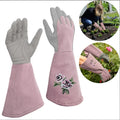Women Gardening Glove Thorn Proof Pink Extra Long Oxford Cloth AU