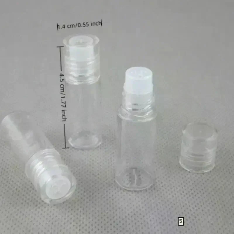 5-Pack 3ml Refillable Loose Powder Containers with Sifter
