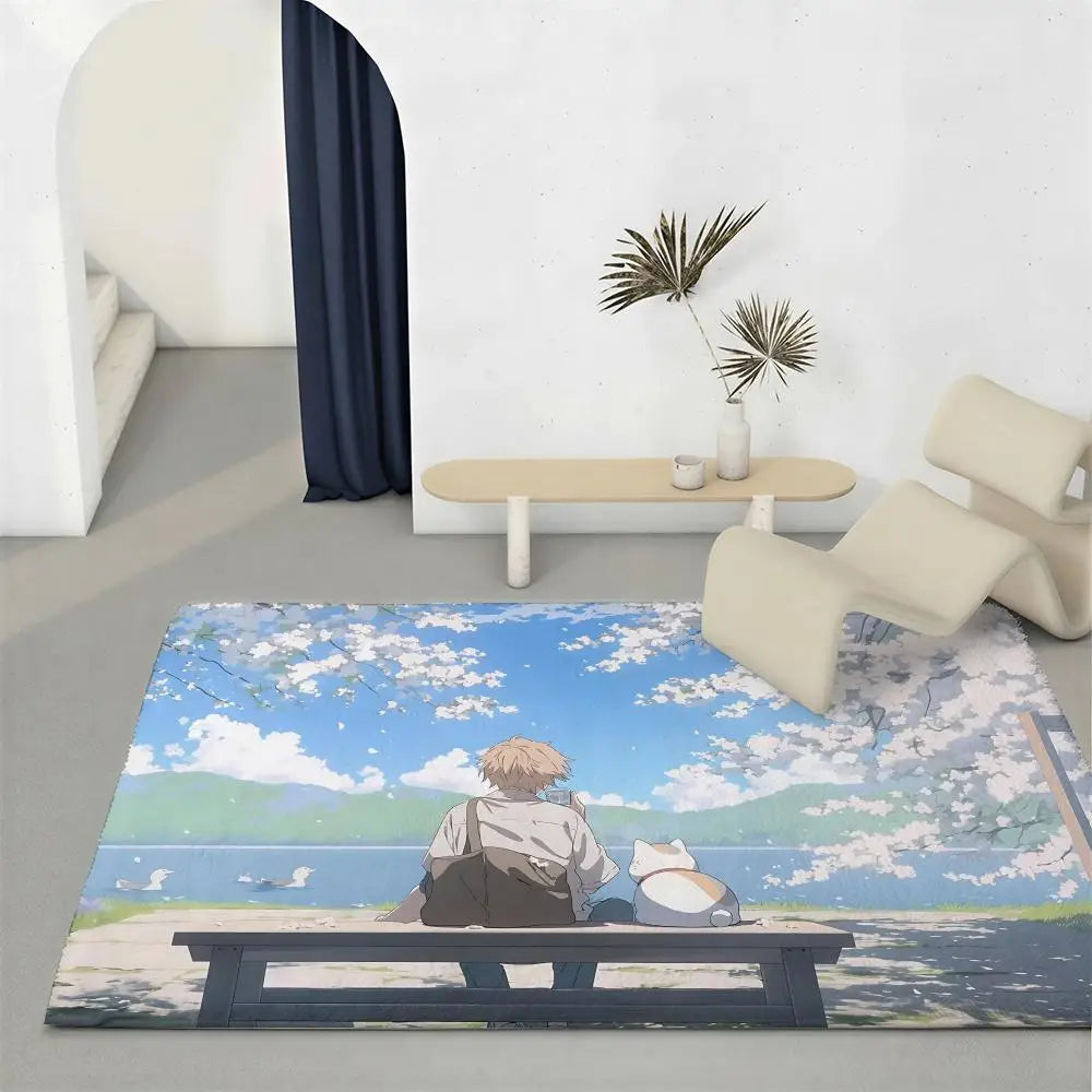 Natsume's Book of Friends Anime Flannel Floor Mat | Non-Slip Rug