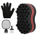 4-Piece Twist Hair Sponge Set – Afro Curl Coil Wave Tool