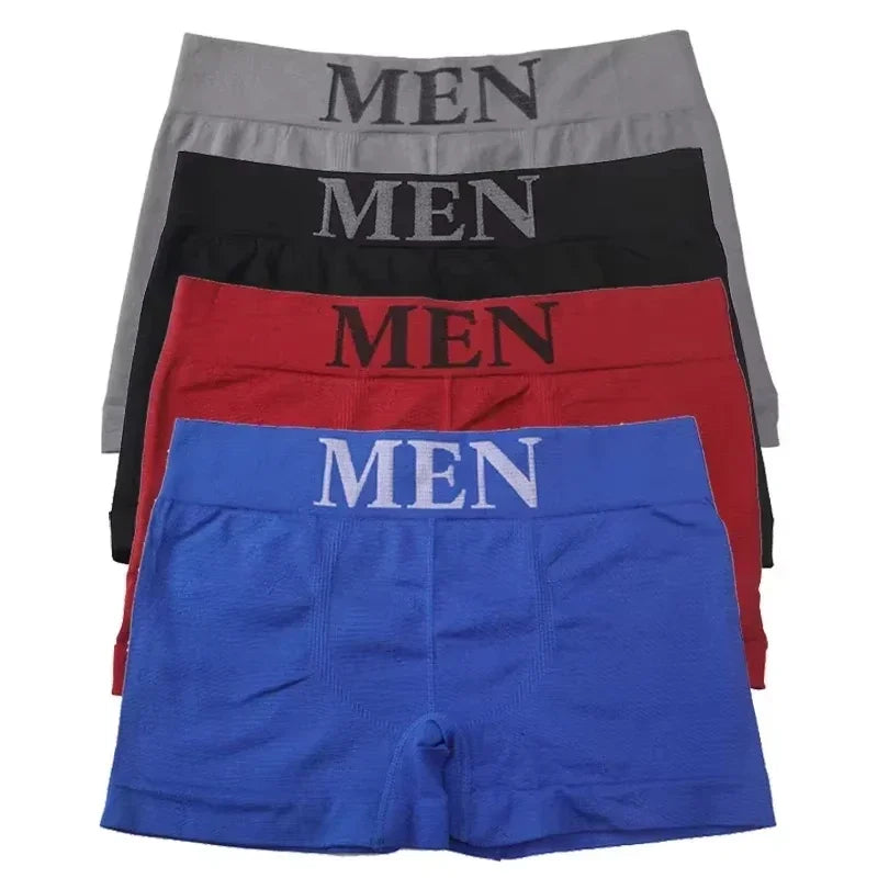 5-Pack Men's Elastic Breathable Boxer Briefs – Soft Daily Wear