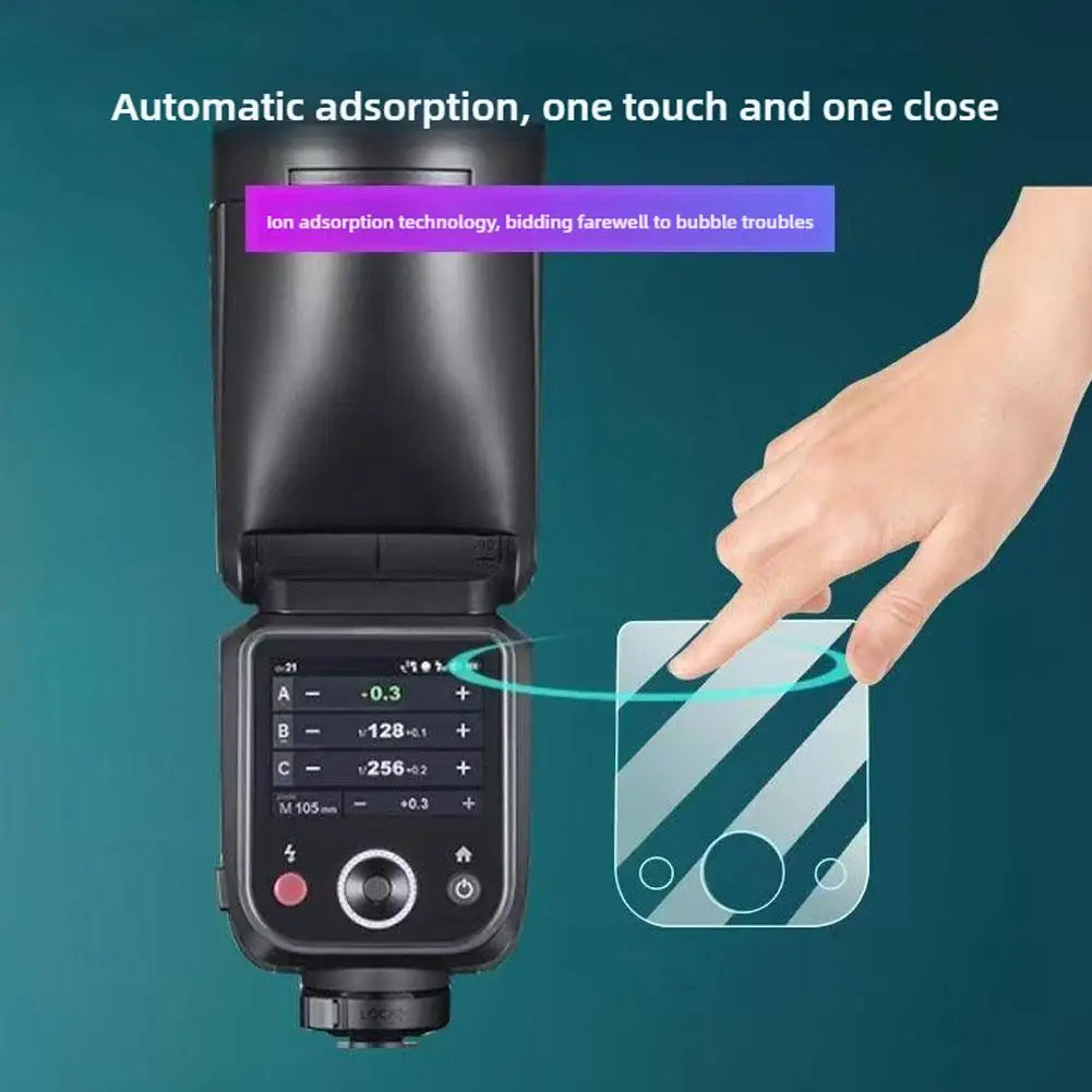 Tempered Glass Screen Protector for Godox V100 Speedlite