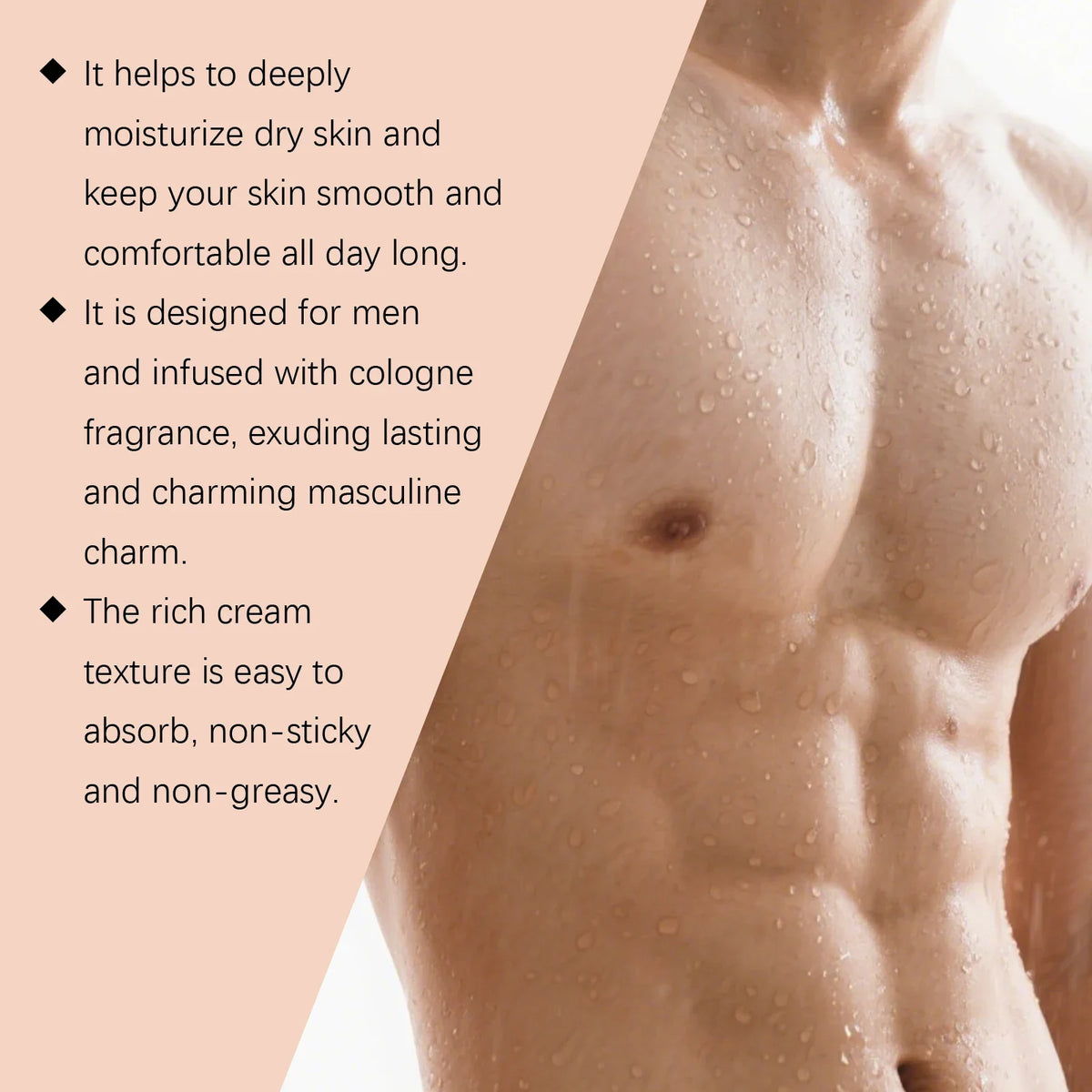 OceAura Men's Moisturizing Body Cream – Shea Butter & Sandalwood