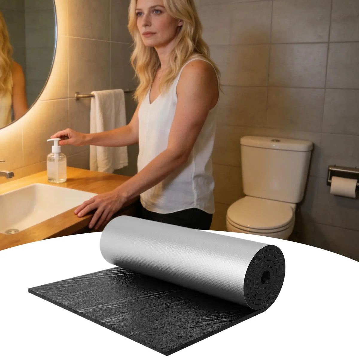 Toilet Tank Insulation Liner – Anti-Condensation Foil Kit