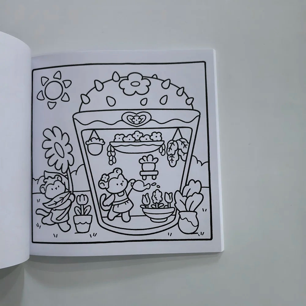 COMFY COZY Cute Coloring Book Adults Drawing Perfect Party Birthday