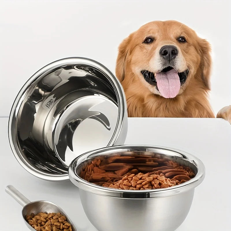 KEMORELA Large Stainless Steel Dog Bowls – Food & Water Dishes