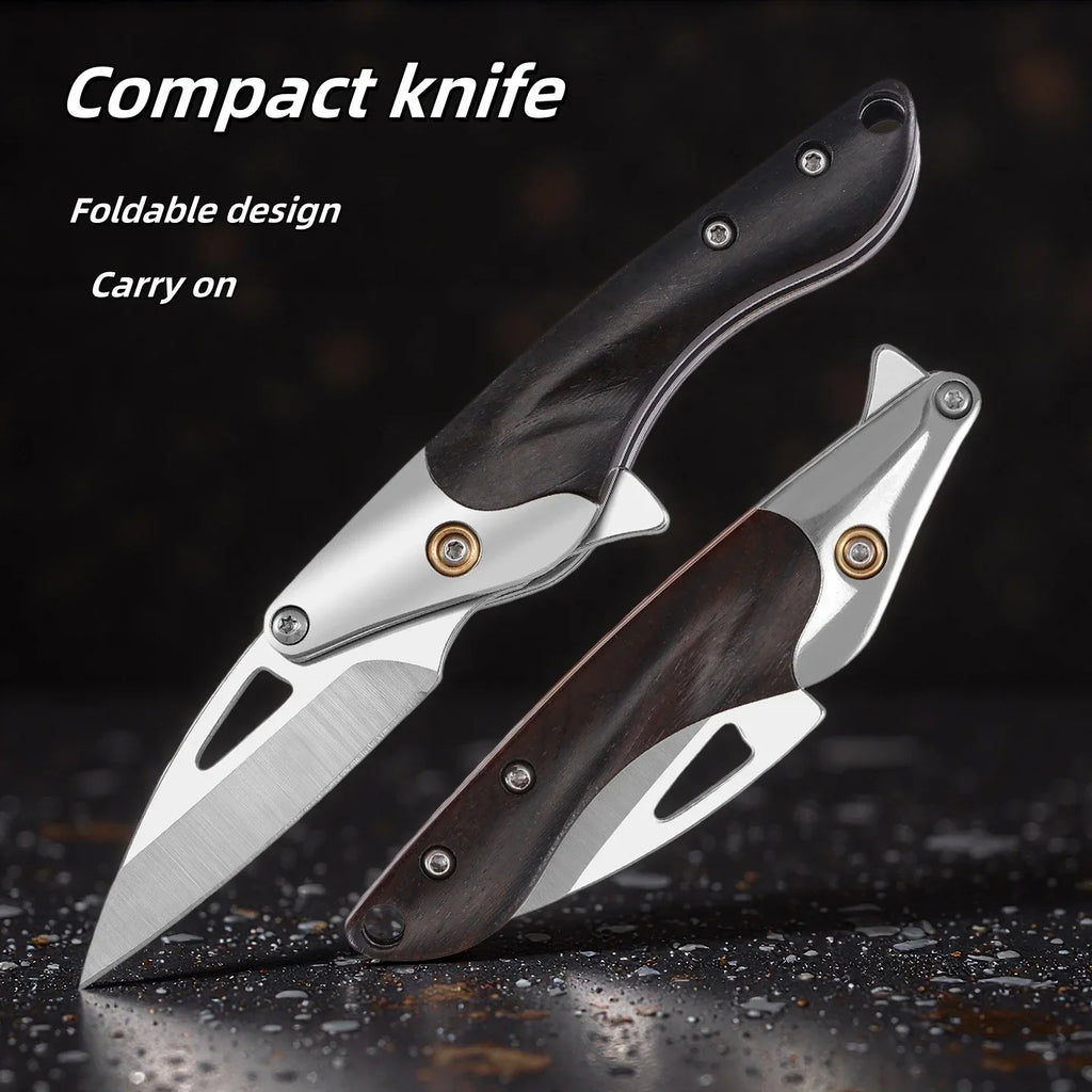 Folding Fruit Knife – Black Walnut & 7Cr17 Stainless Steel