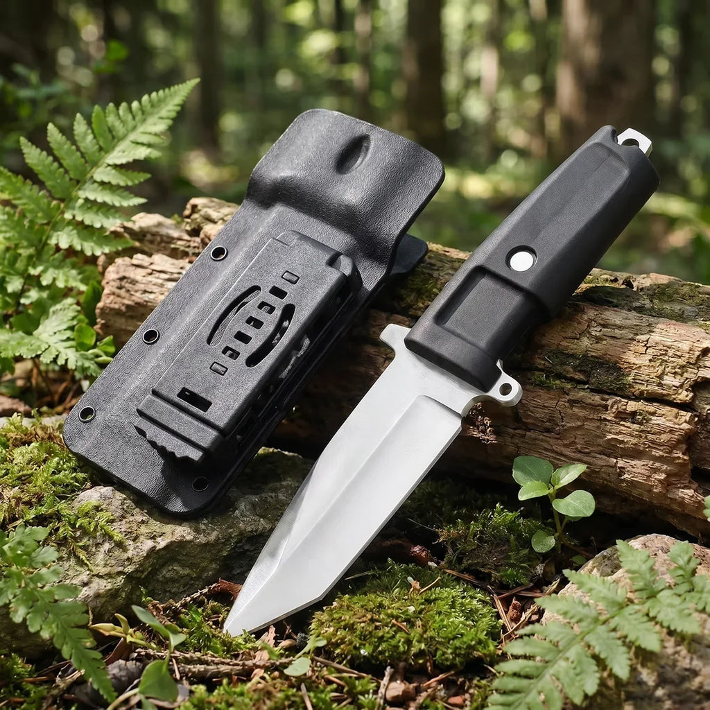 Jungle Straight Knife – Fixed Blade Camping Knife with Sheath