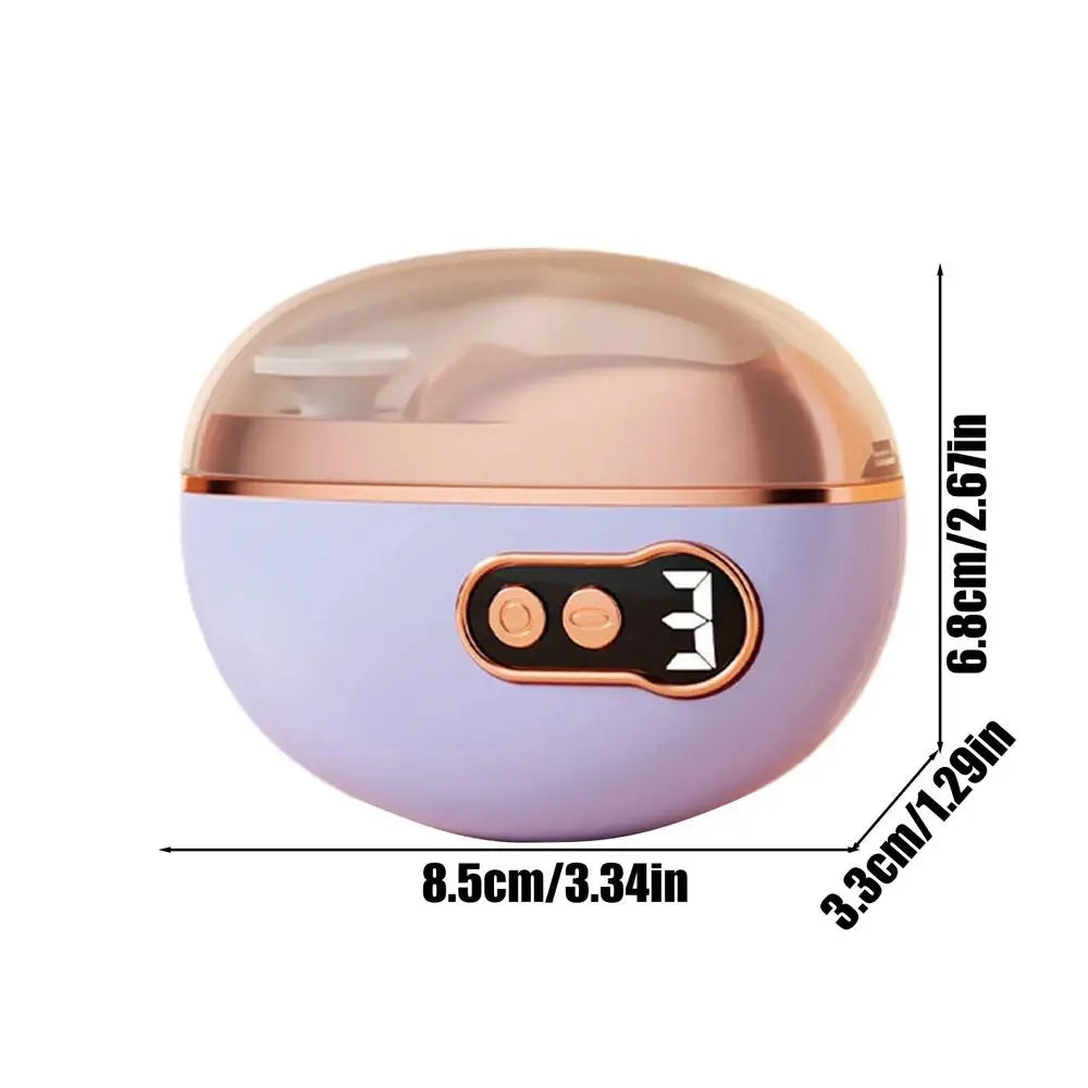 Electric Nail Clipper 3-Speed LED Light & Scraps Storage Trimmer