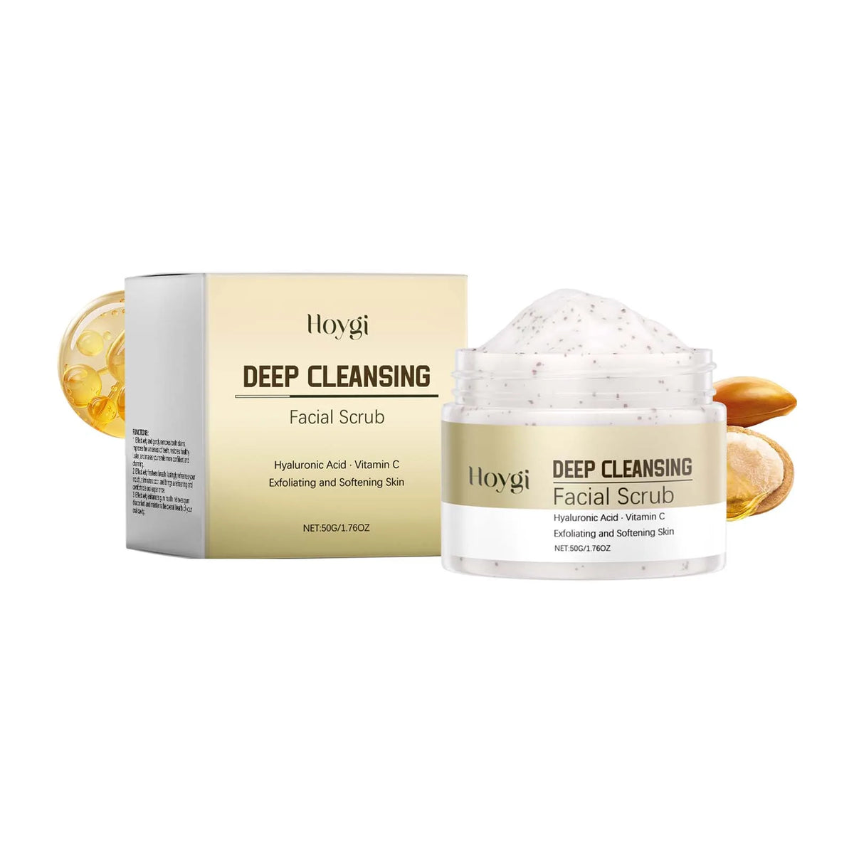 Hoygi Deep Cleansing Facial Scrub – Pore Refining Exfoliator