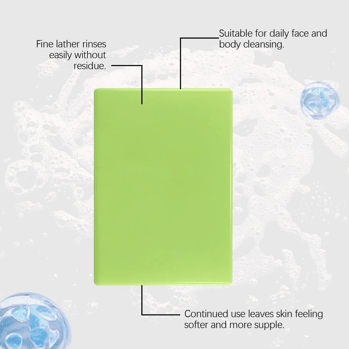 OceAura Lemongrass Exfoliating Soap – Herbal Daily Bath Bar