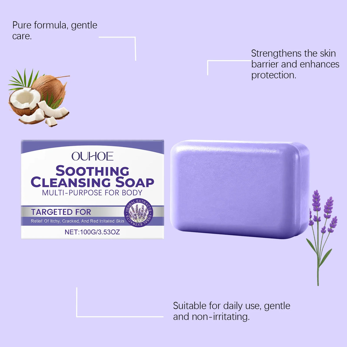 Herbal Body Cleansing Soap – Moisturizing Handmade Bar