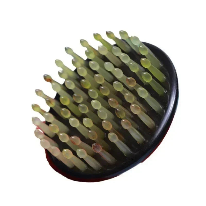 Natural Horn Scalp Massage Comb | Gua Sha Head Massager