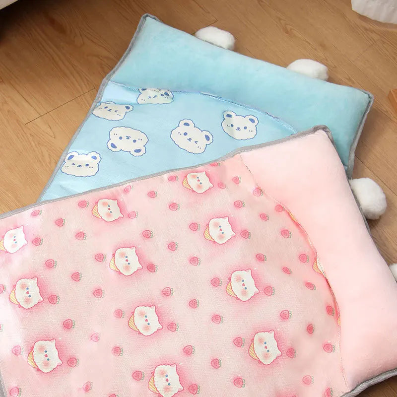 Dog Beds Cat Summer Ice Silk MATS Pet Supplies Teddy Small