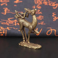 Mini Pure Copper Snail Statue – Antique Brass Desk Ornament