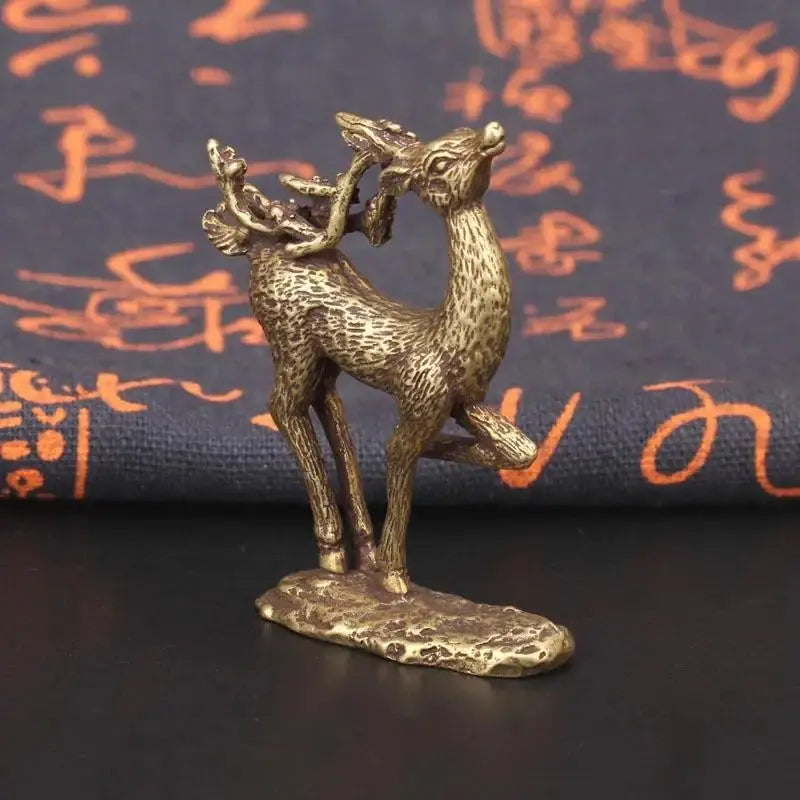 Mini Pure Copper Snail Statue – Antique Brass Desk Ornament
