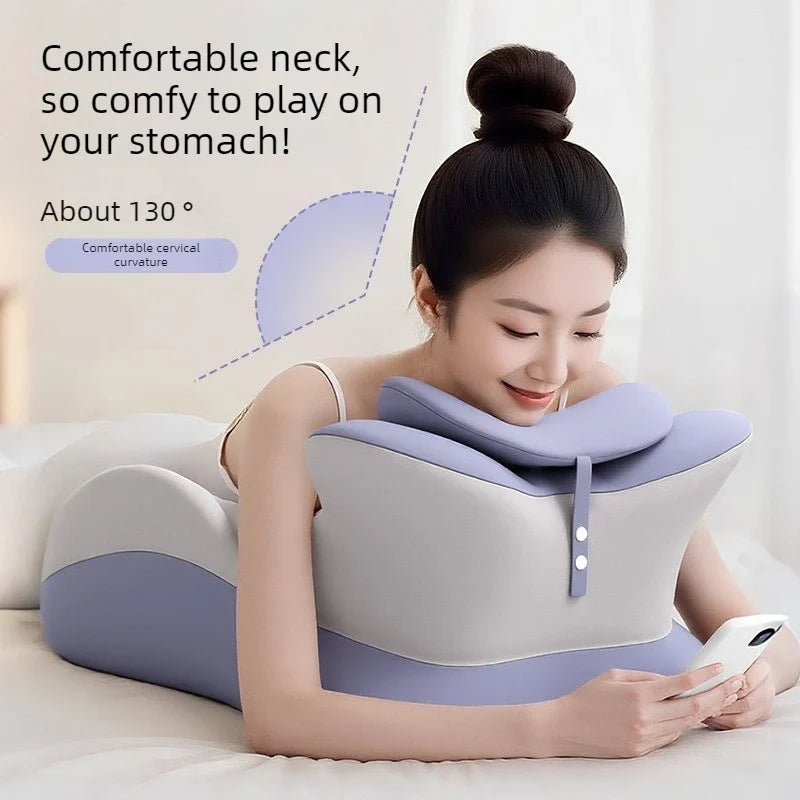 Memory Foam Bed Wedge Pillow – Back, Neck & Leg Support
