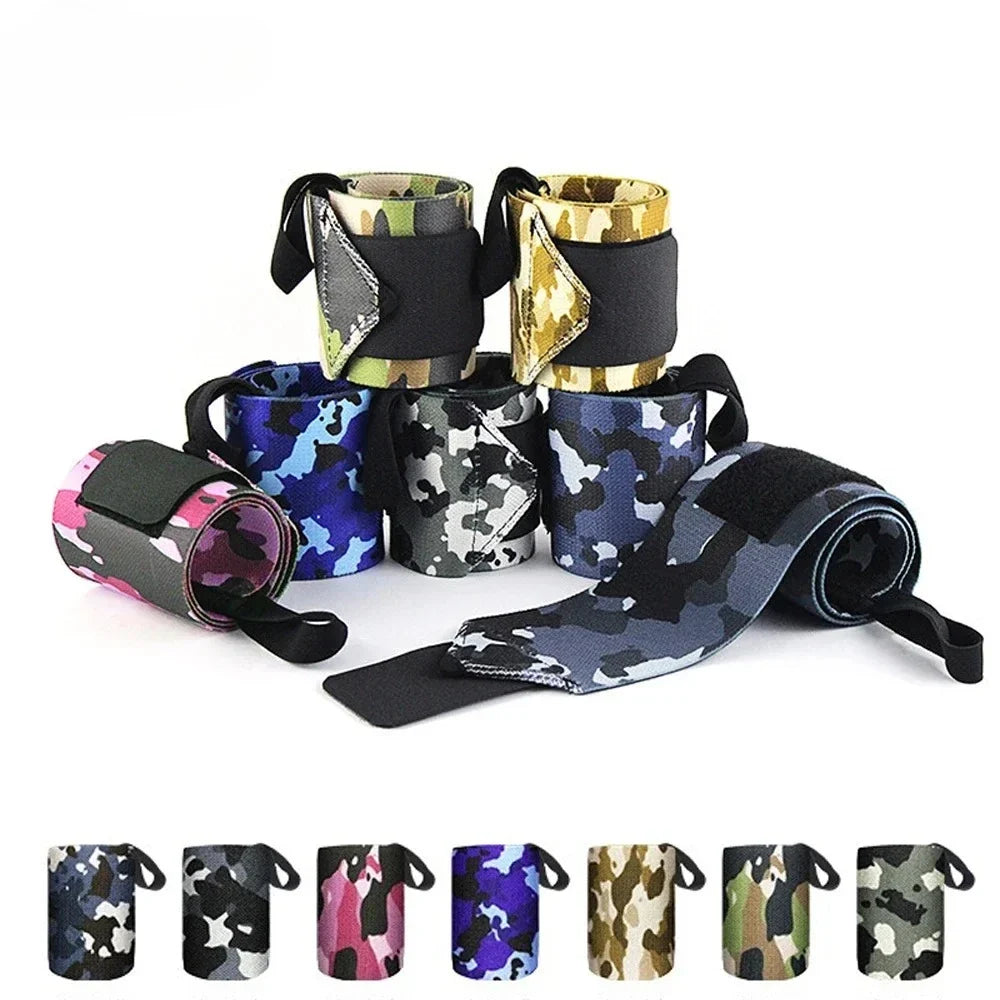 Camouflage Wrist Wraps – Adjustable Gym Weightlifting Support