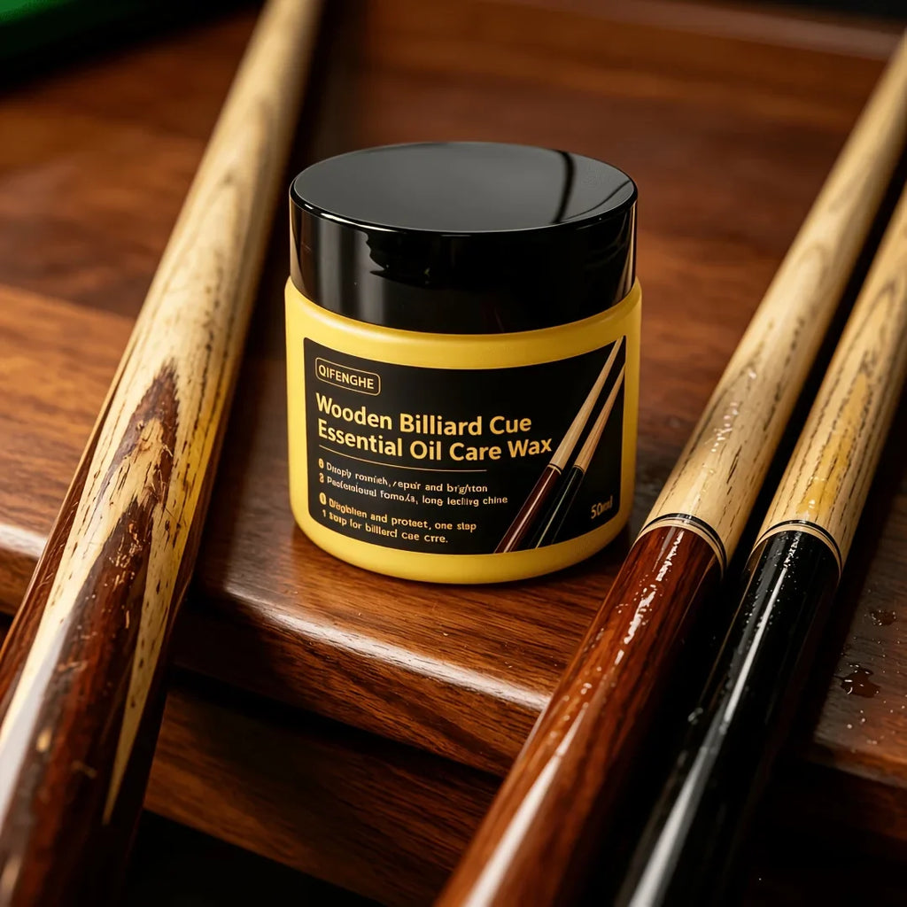Essential Oil Care Wax for Wooden Billiard Cues | Polish & Shine