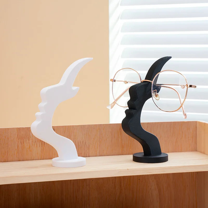 Face Shaped Eyeglass Holder | Desktop Glasses Stand Organizer