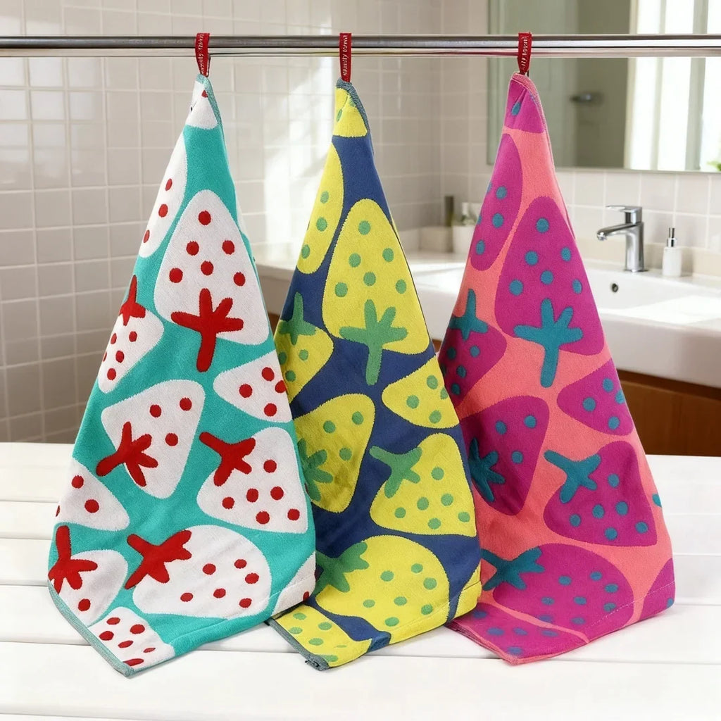Soft Cotton Face & Hand Towels – High Absorbency 3-Pack
