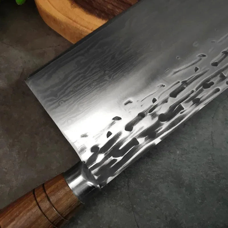 Damascus Steel Chinese Cleaver – Handmade Chef Knife