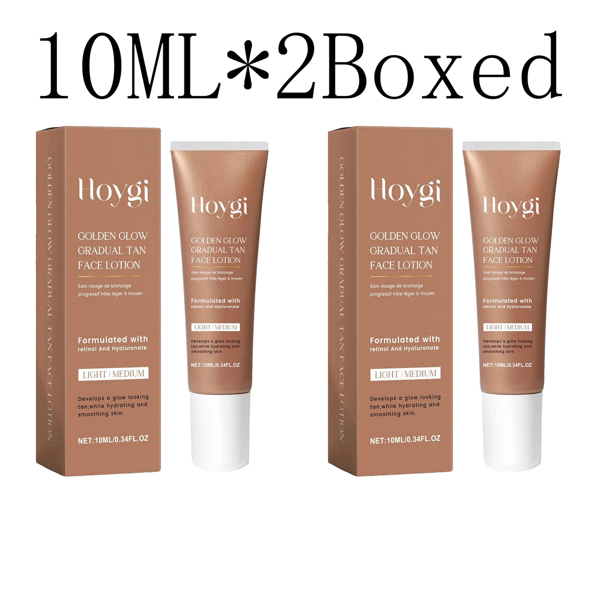 Hoygi Sunless Self-Tanning Lotion | Body Bronzer for Face & Body