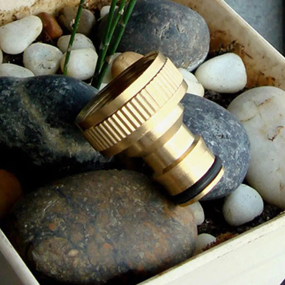 3/4" Solid Brass Garden Hose Tap Adaptor Quick Connector