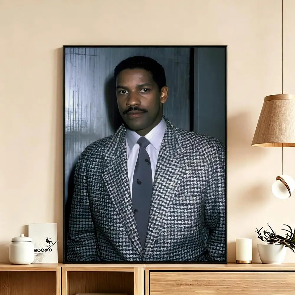 Denzel Washington HD Wall Poster – Waterproof Home Decor Art