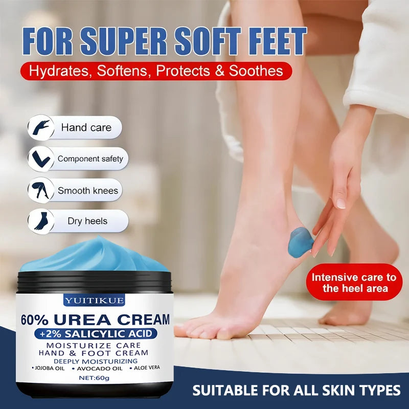 YUITIKUE 60% Urea Foot Cream 60g – Soft Heels & Smooth Skin