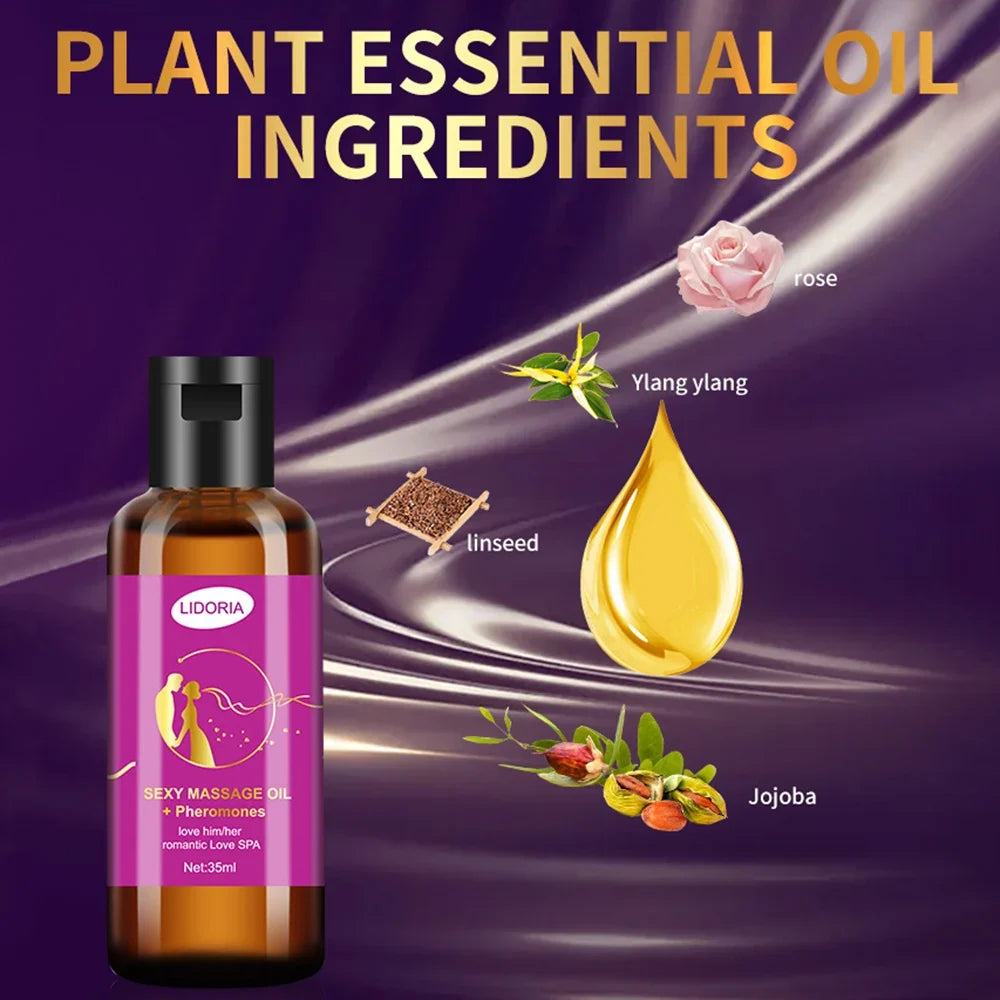 Botanical Intimate Massage Oil – Grape Seed & Floral 35ml