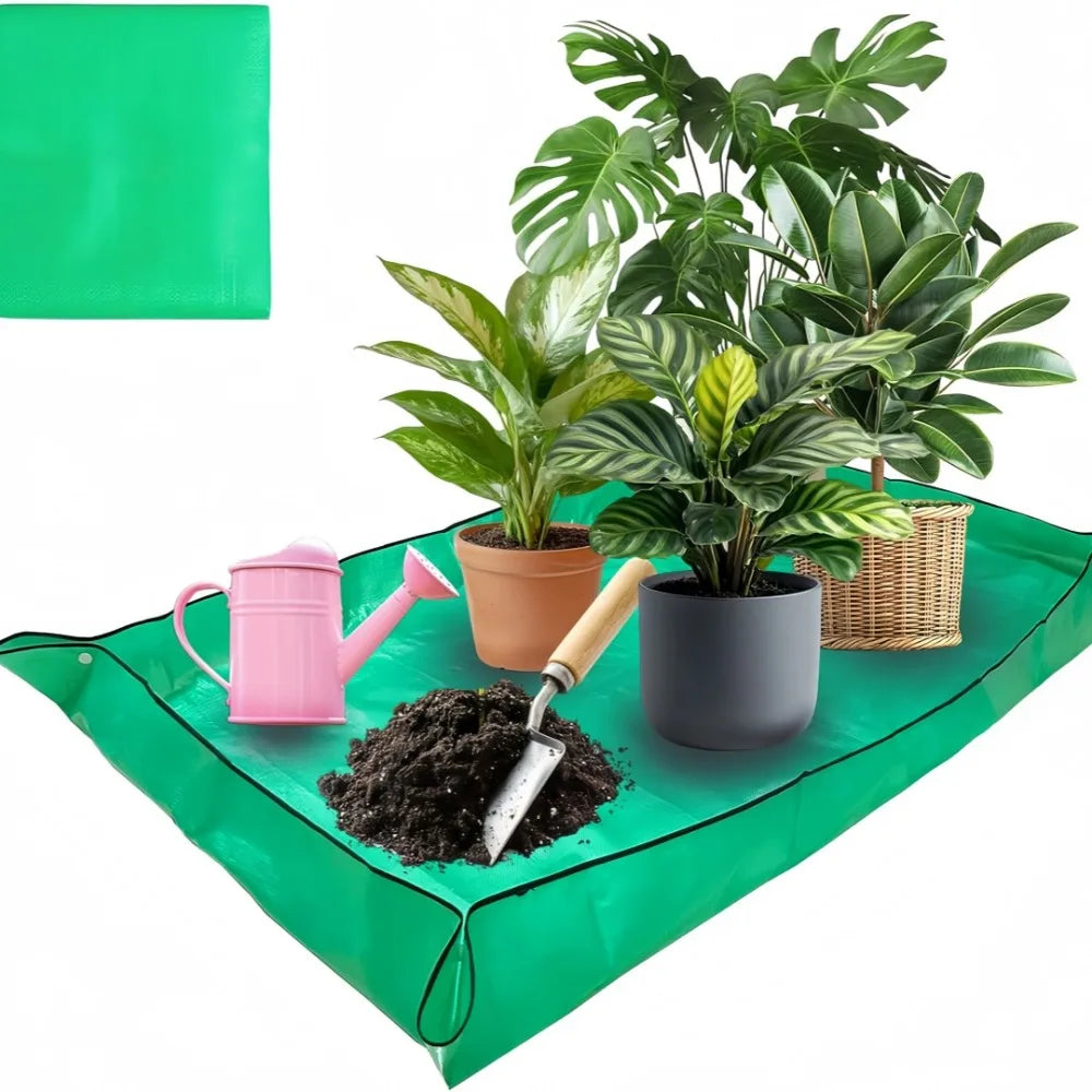 Leak-Proof PE Gardening Mat – Foldable Potting & Planting Pad