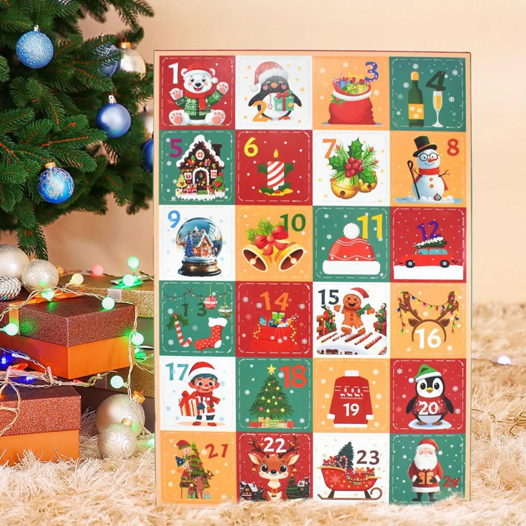 24-Day Countdown Calendar Set – 5 Festive Empty Boxes