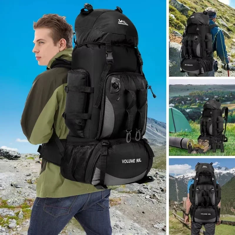 90L Waterproof Hiking Backpack | Large Camping Travel Bag