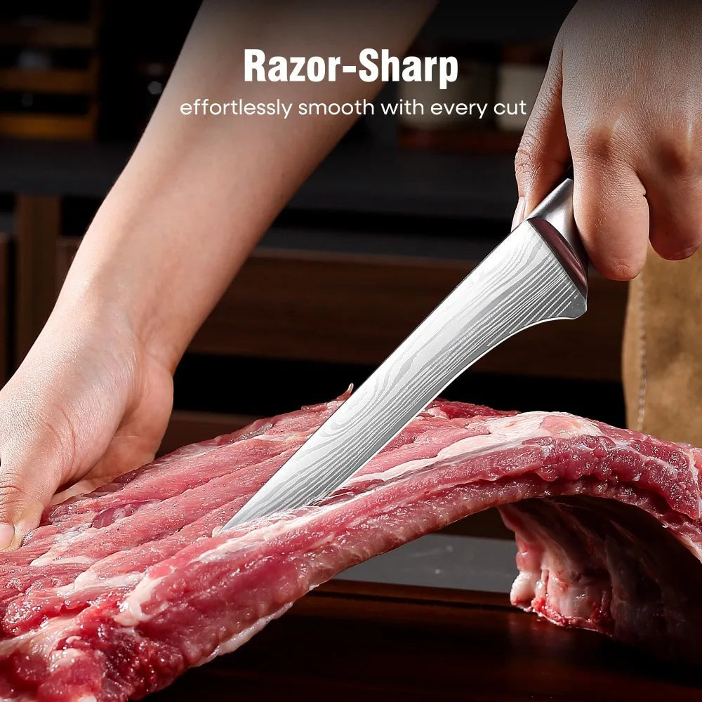 6-Inch Japanese Forged Chef Knife – Alloy Steel, Wooden Handle