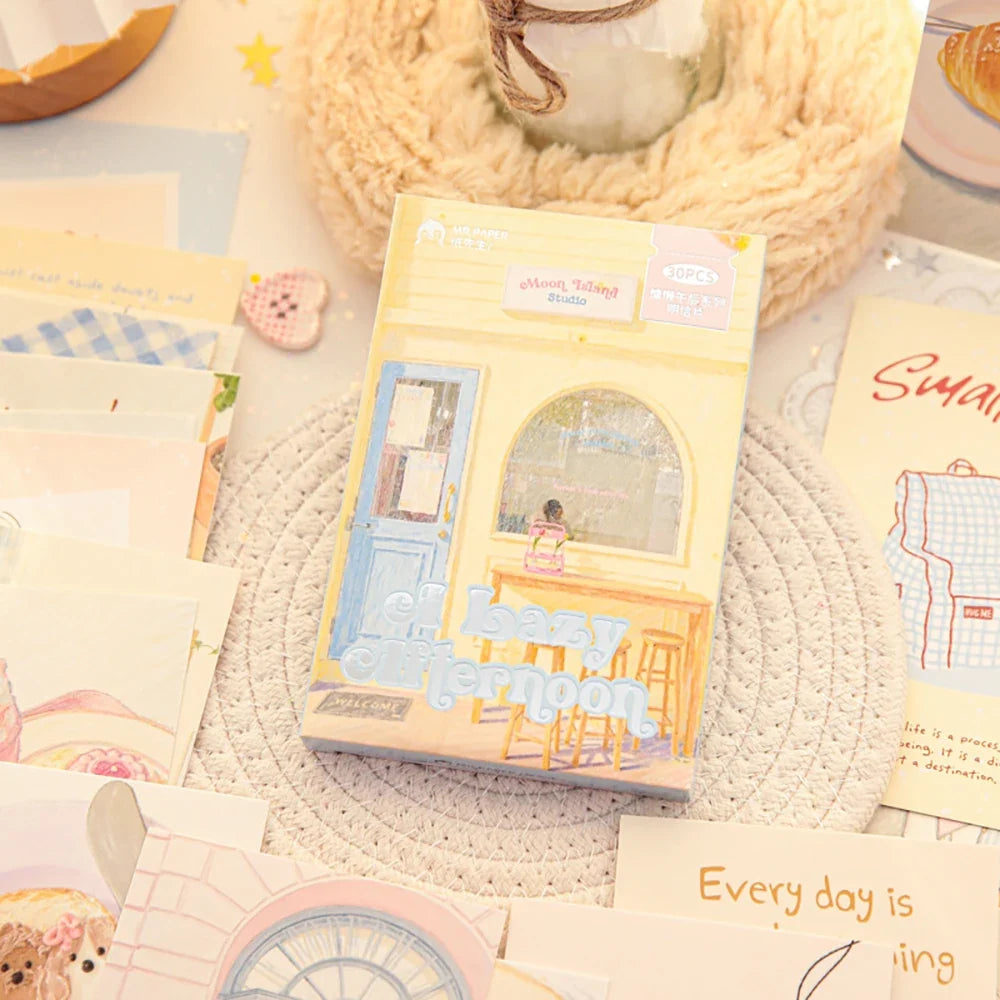 Postcard Lazy Afternoon Series Korean Illustration Tourism