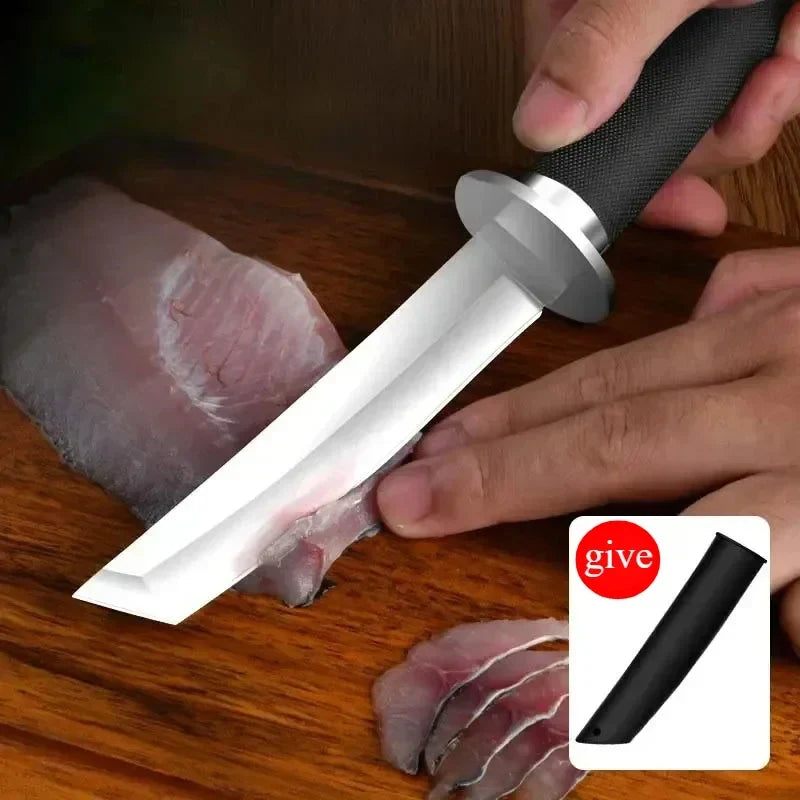 Japanese-Style Stainless Steel Boning & Kitchen Knife – Sharp