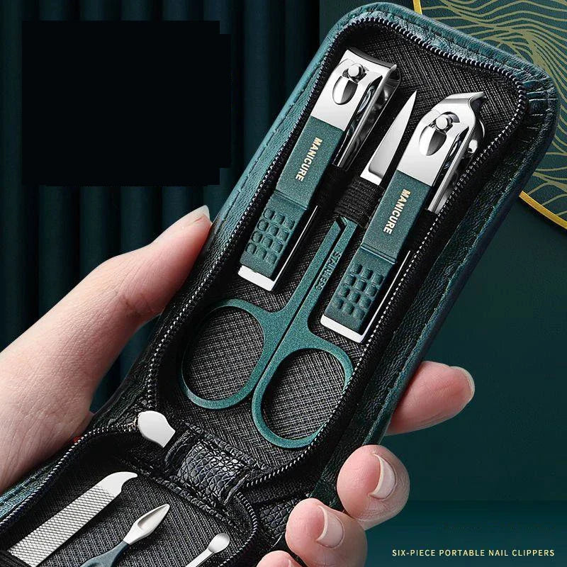6-Piece Stainless Steel Nail Clipper Set – Men & Women